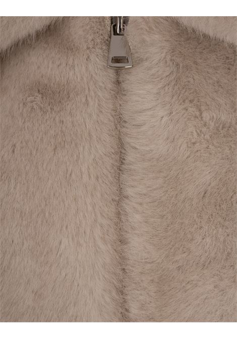 Caban Corto in Finta Pelliccia Beige VALENTINI 1972 | 2130BEIGE